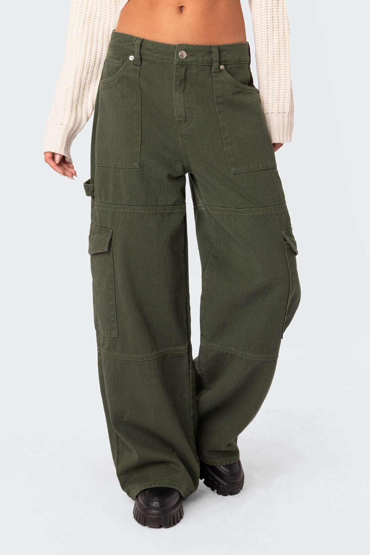 Ember Denim Cargo Pants - Image 2