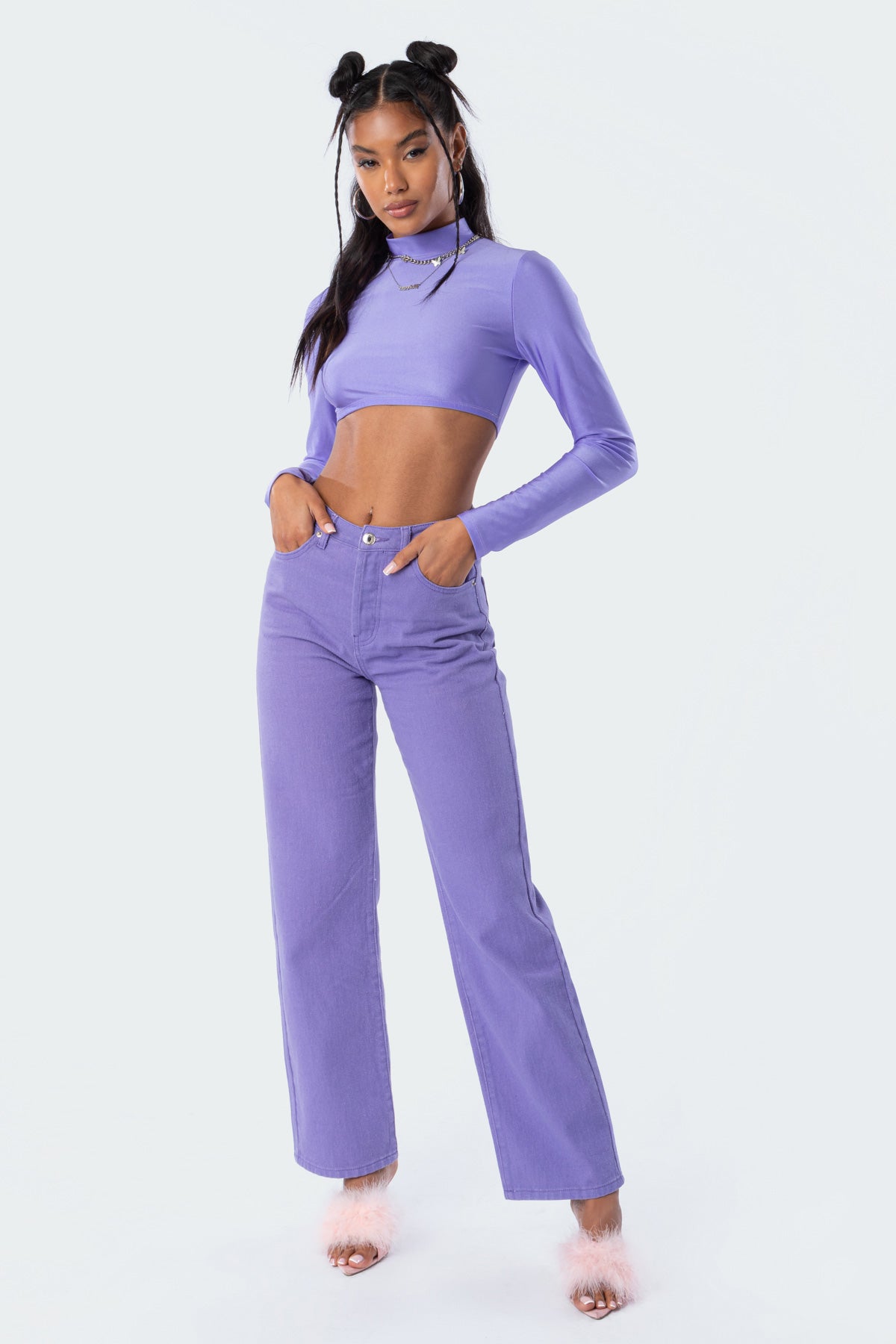 Kimmy Shiny Crop Top - Image 4