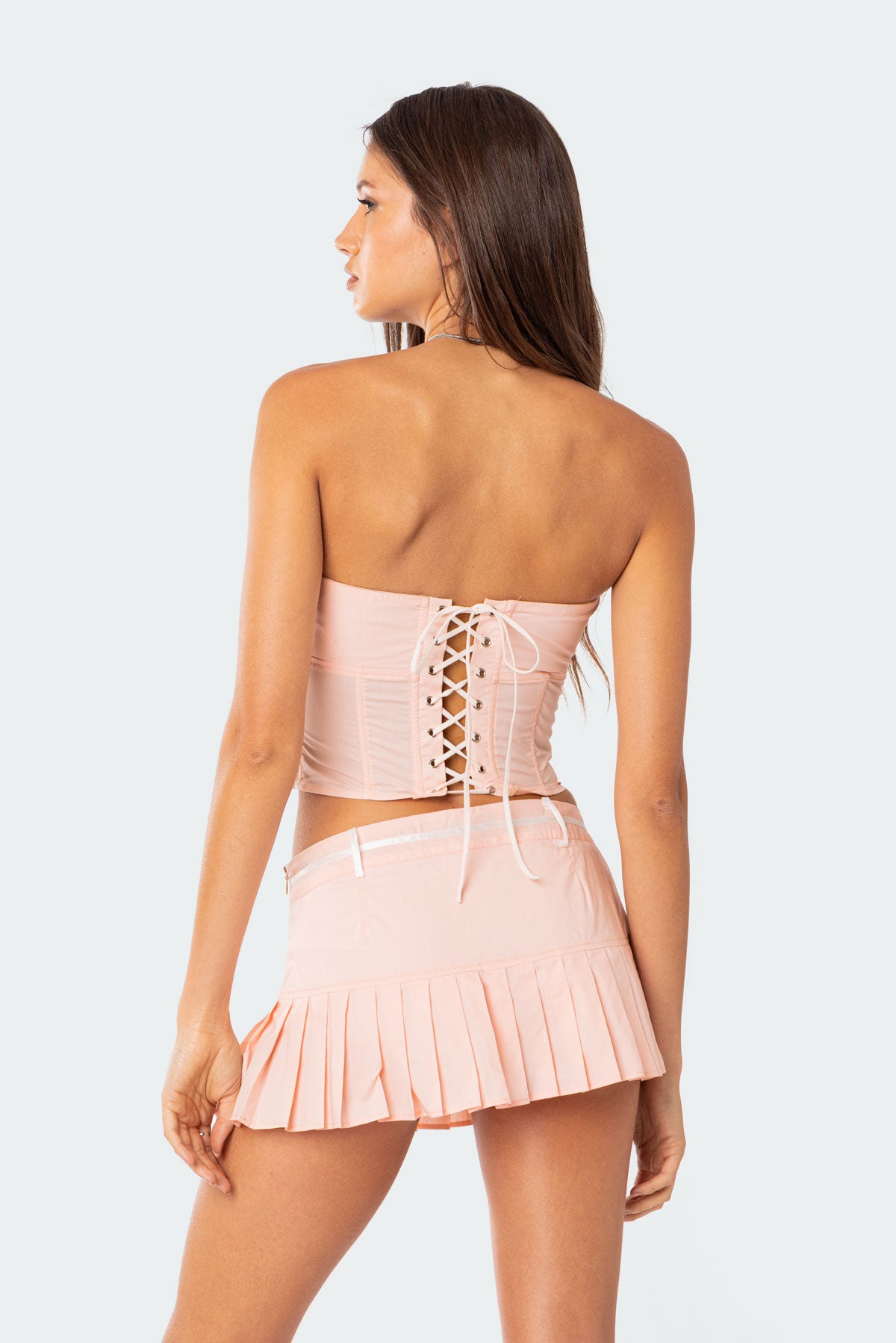 Karmen Gathered Lace Up Corset - Image 5