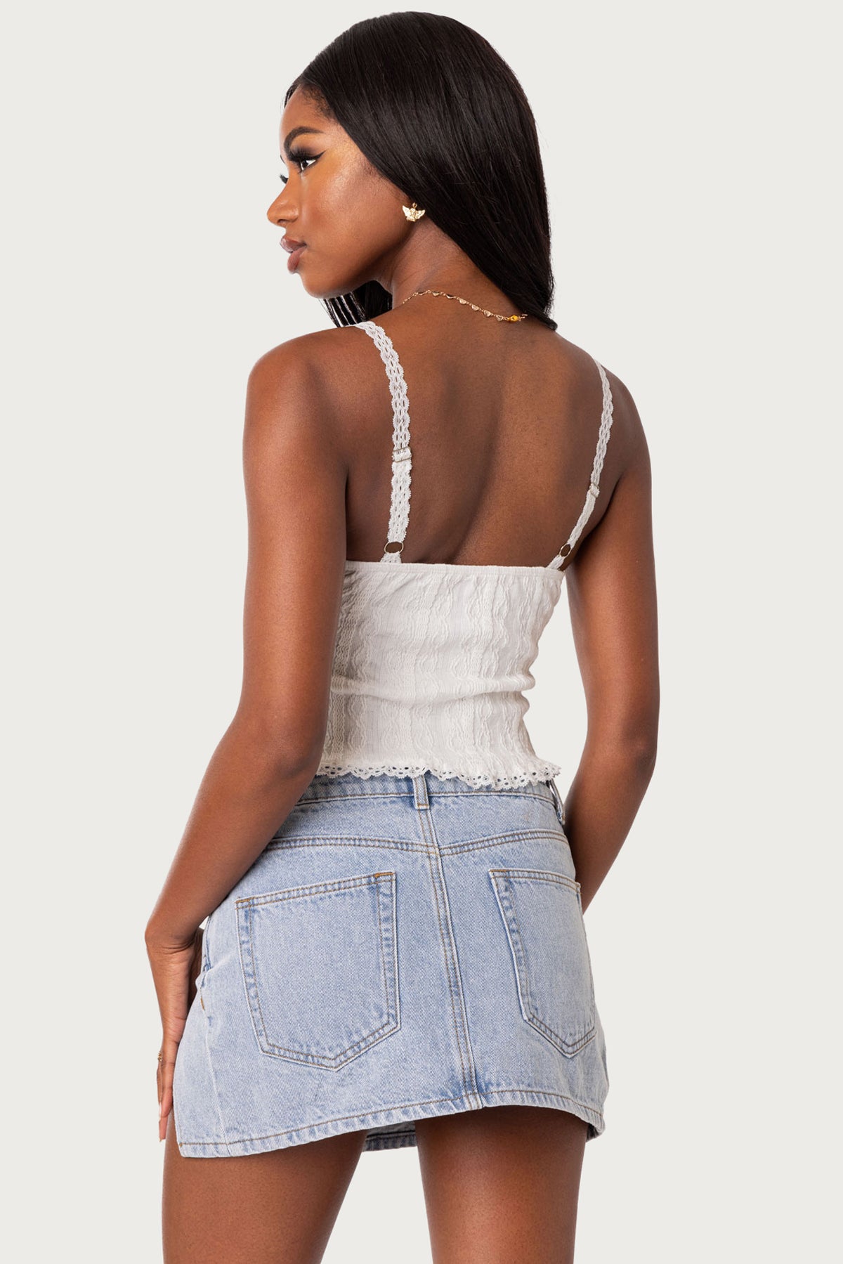 Lacey Knit Tank Top - Image 4