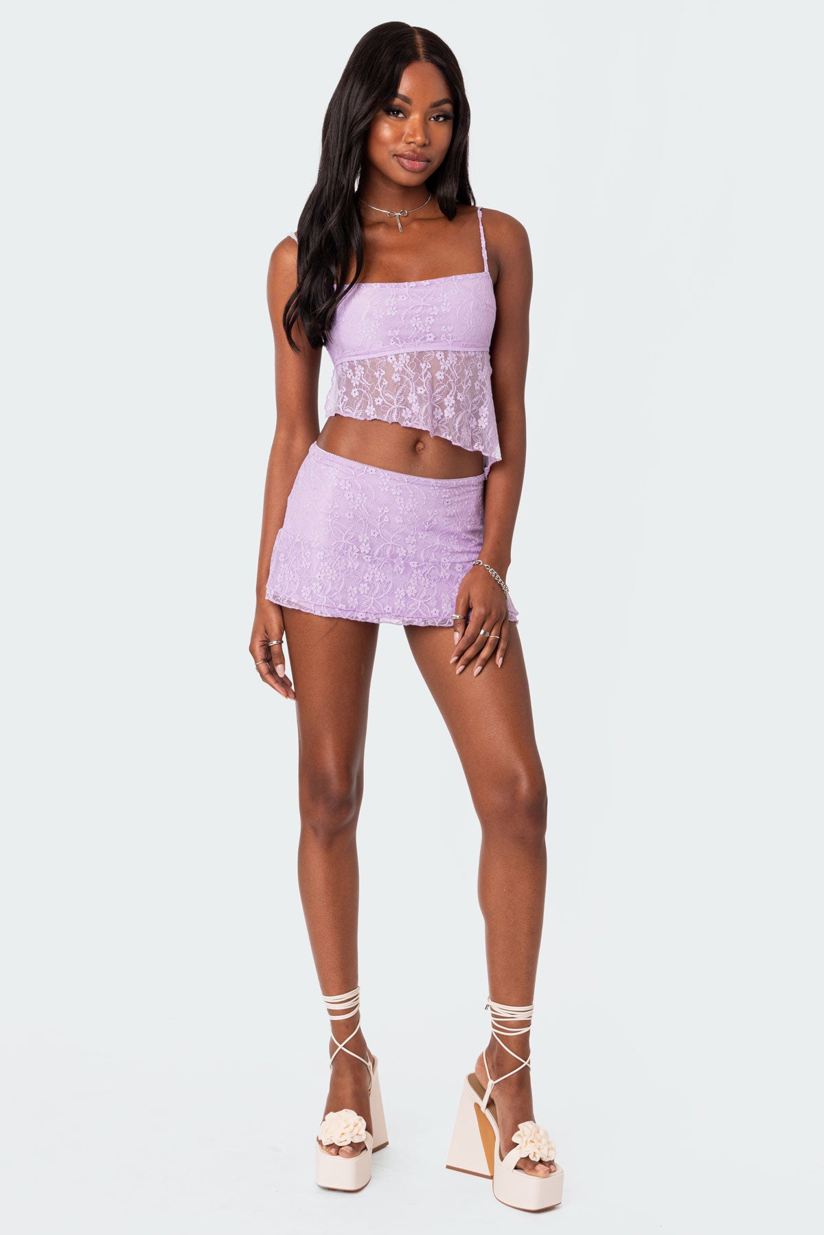 Lyra Open Back Lace Tank Top - Image 4
