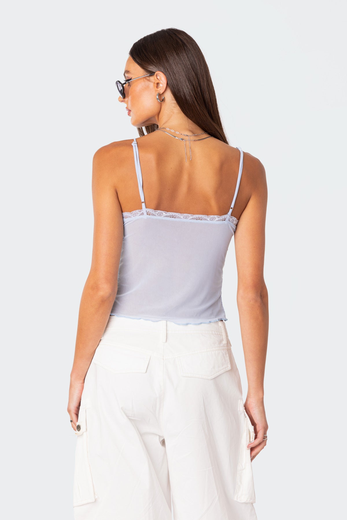 Crossover Mesh Tank Top - Image 4