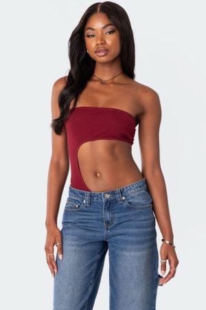 Indy Asymmetric Cut Out Bodysuit
