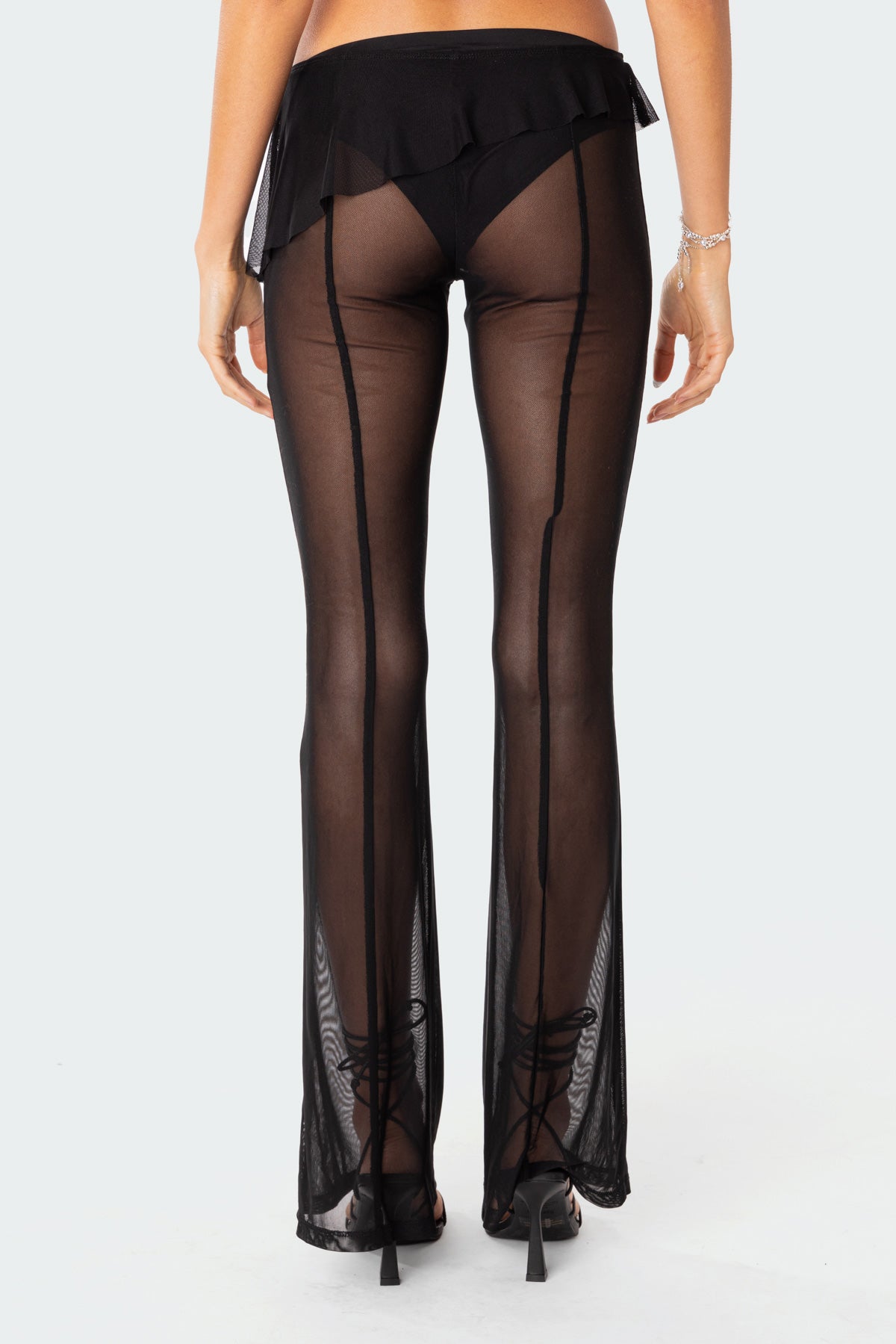 Carsen Ruffle Sheer Mesh Pants - Image 5