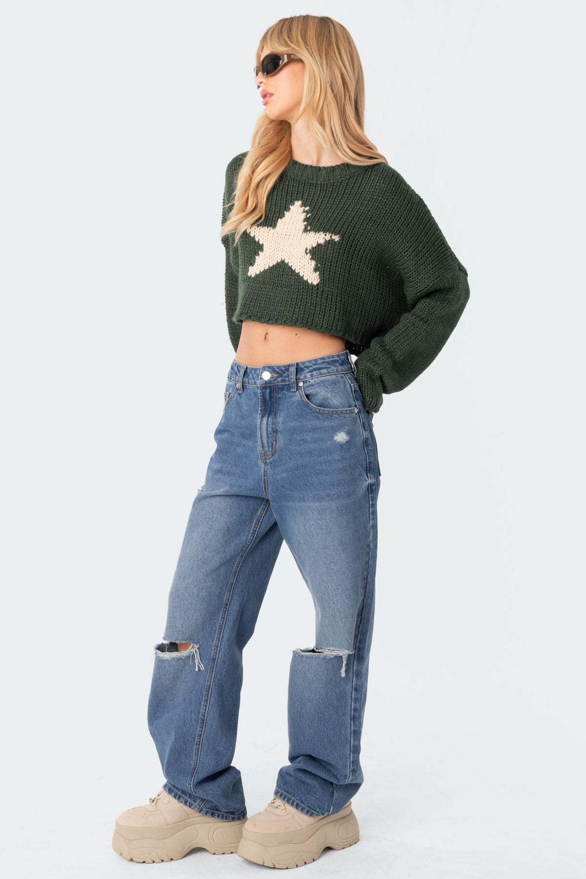 Mega Star Cropped Sweater - Image 3