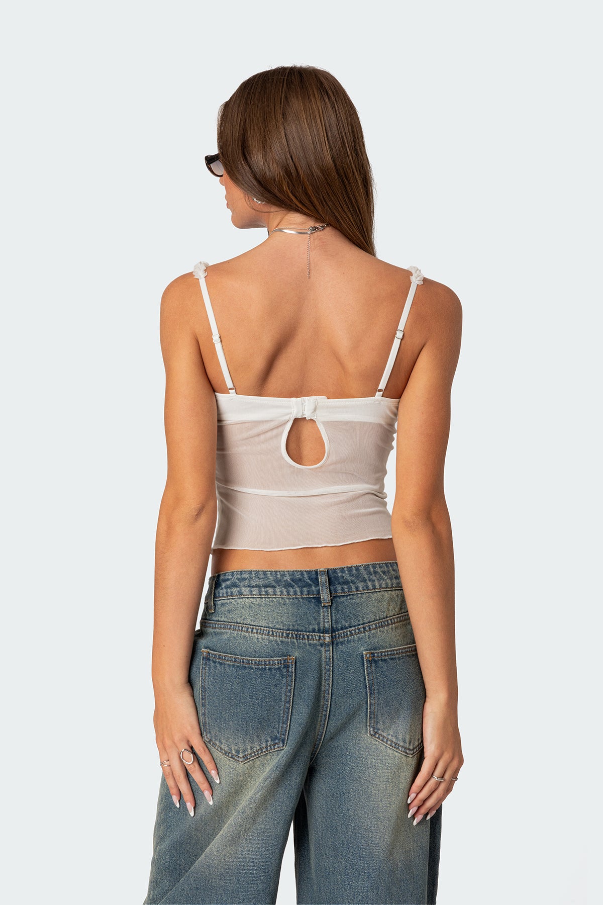 Lidia Sheer Mesh Bra Top - Image 4