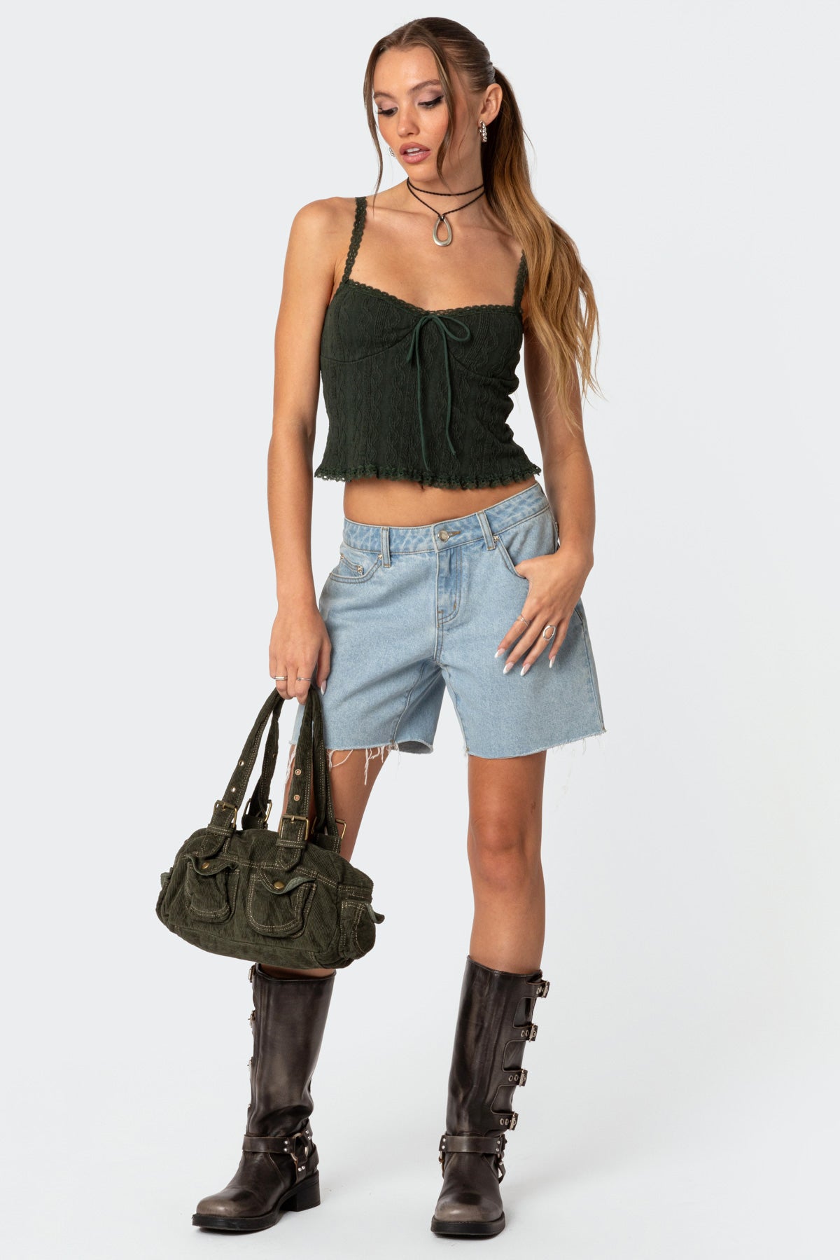 Lacey Knit Tank Top - Image 2