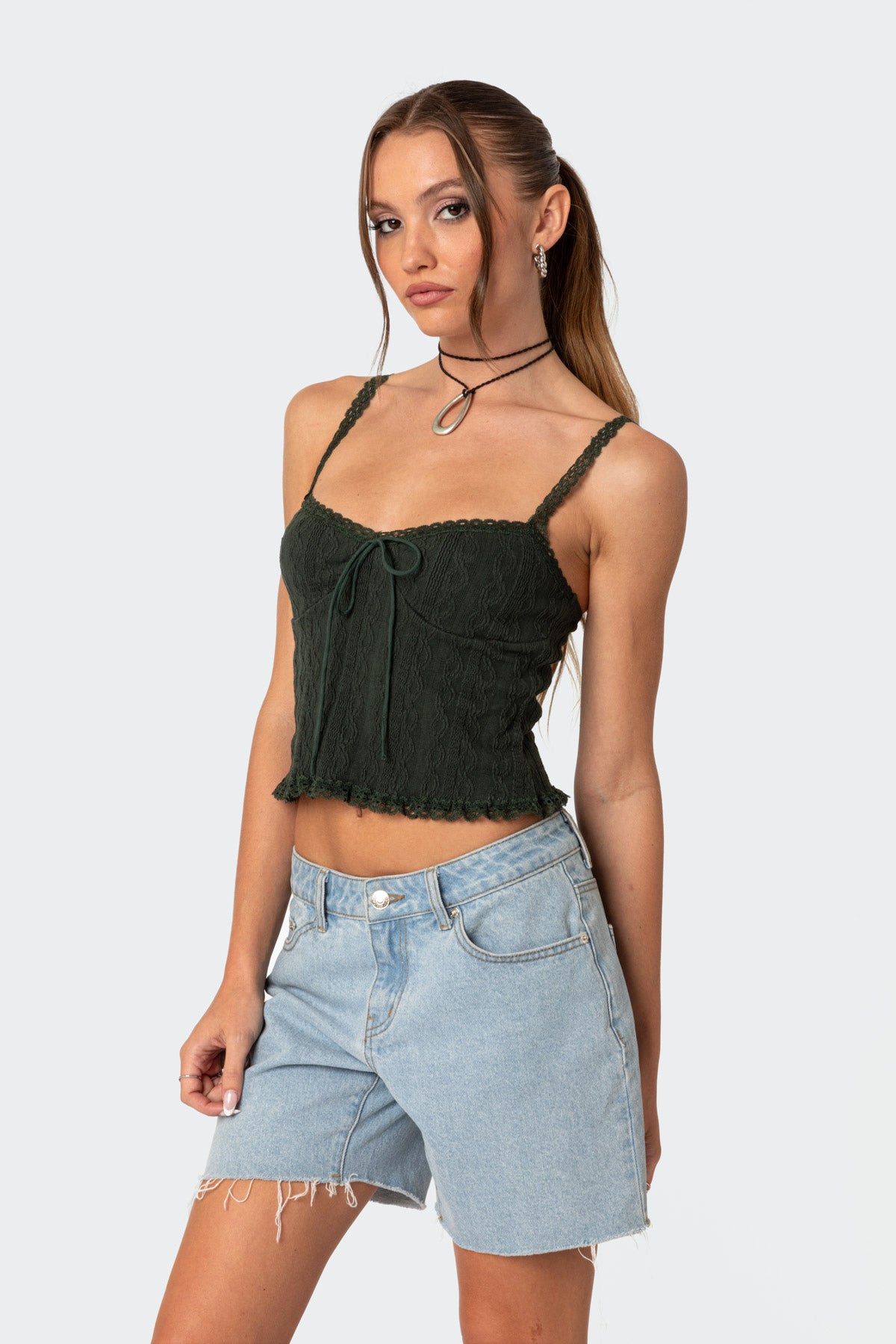 Lacey Knit Tank Top - Image 3