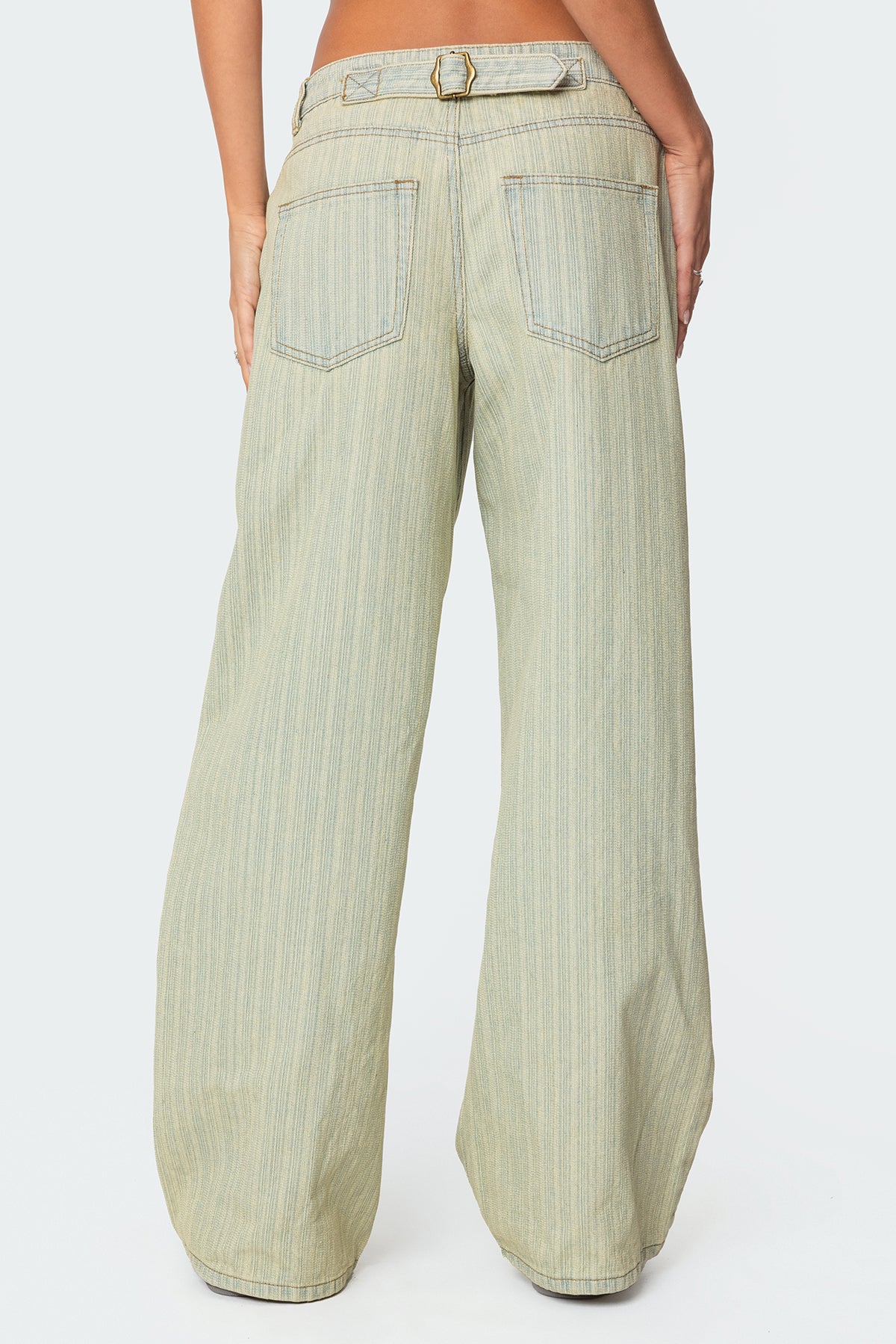 Lannah Textured Low Rise Baggy Jeans - Image 4