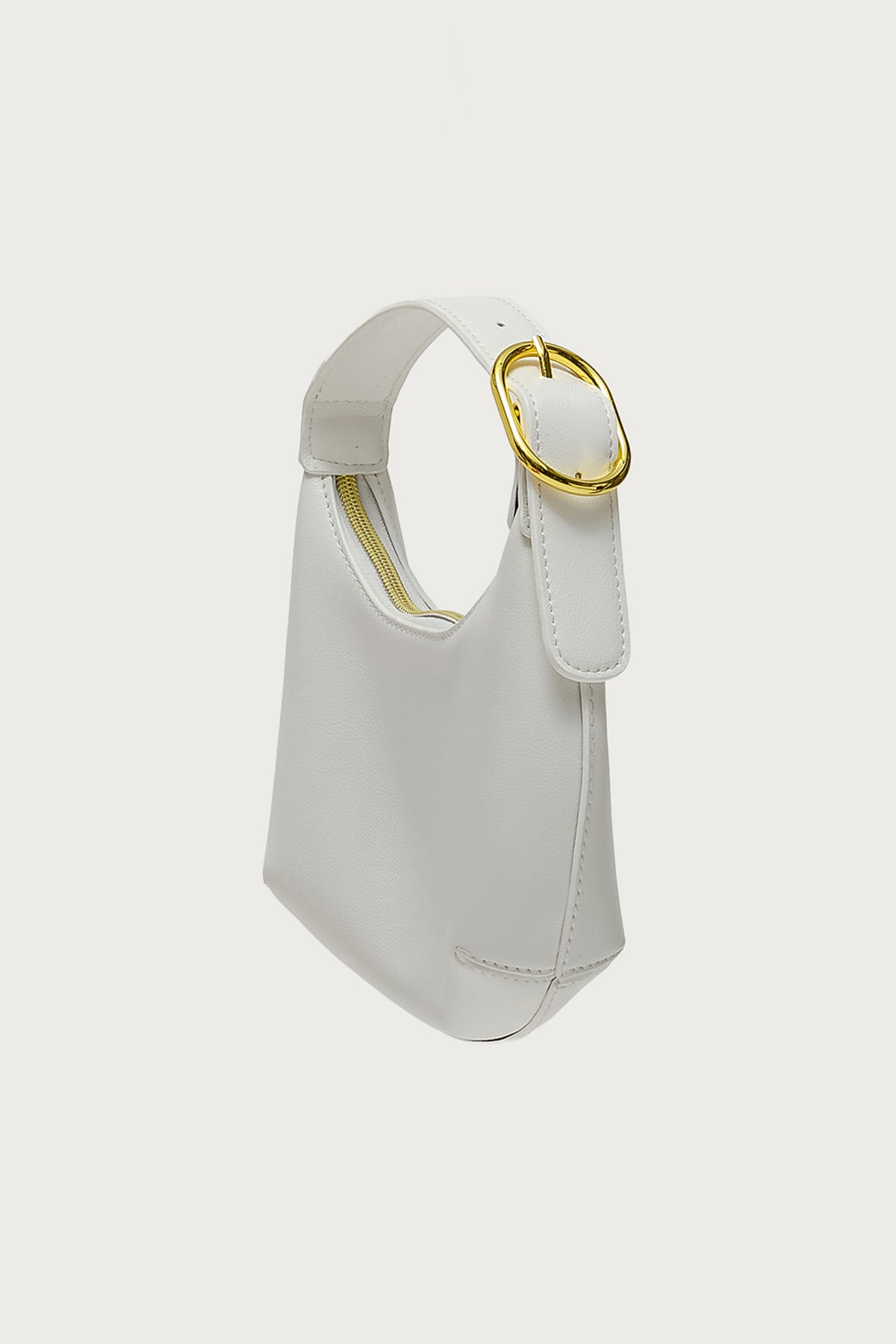 Buckle Strap Faux Leather Bag - Image 3