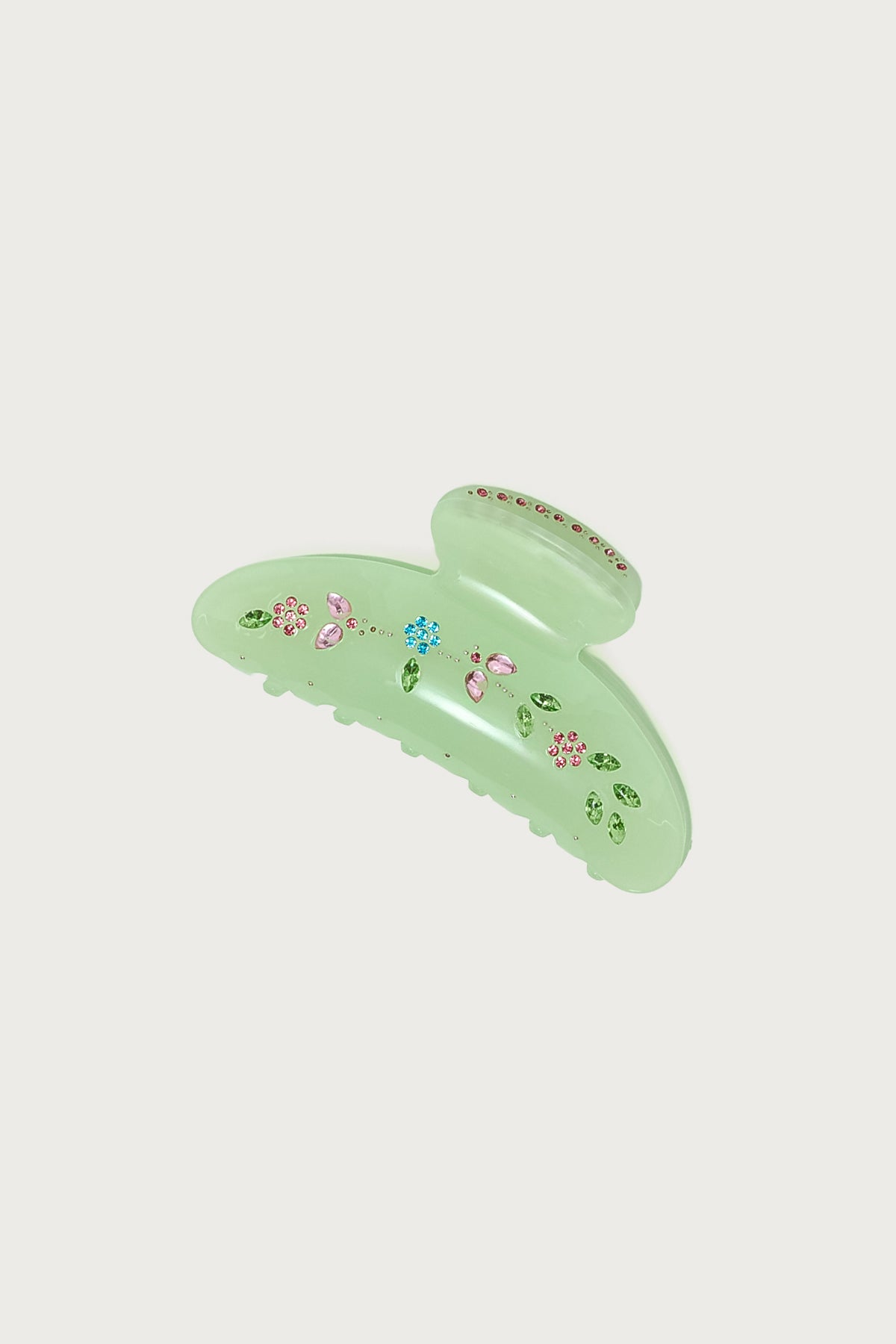 Floral Rhinstone Claw Clip - Image 2