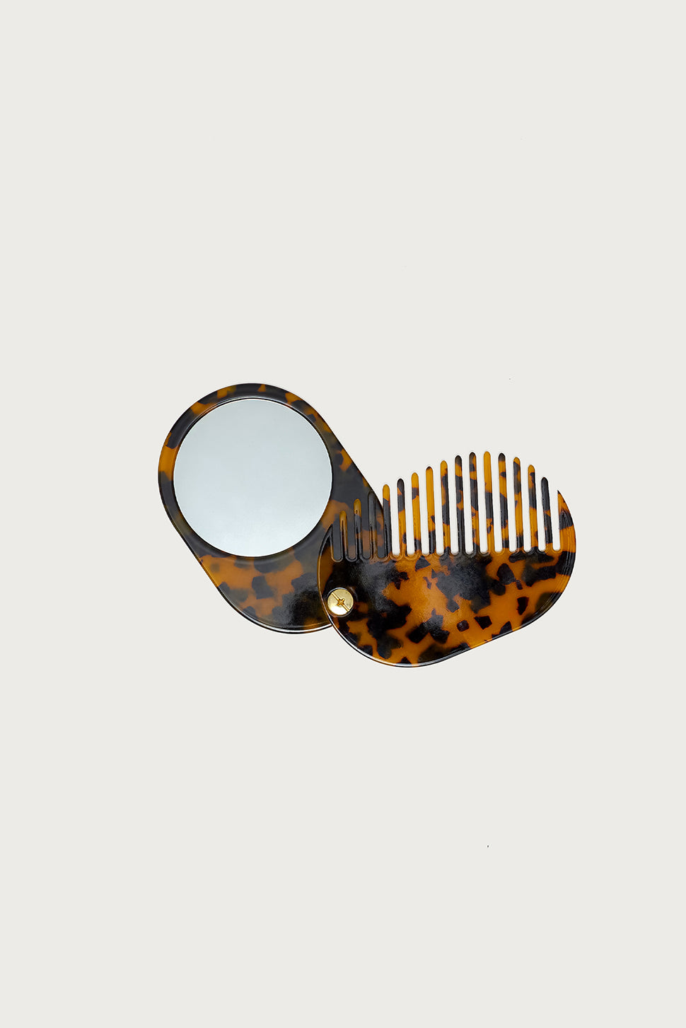 Compact Travel Comb & Mirror - Image 2