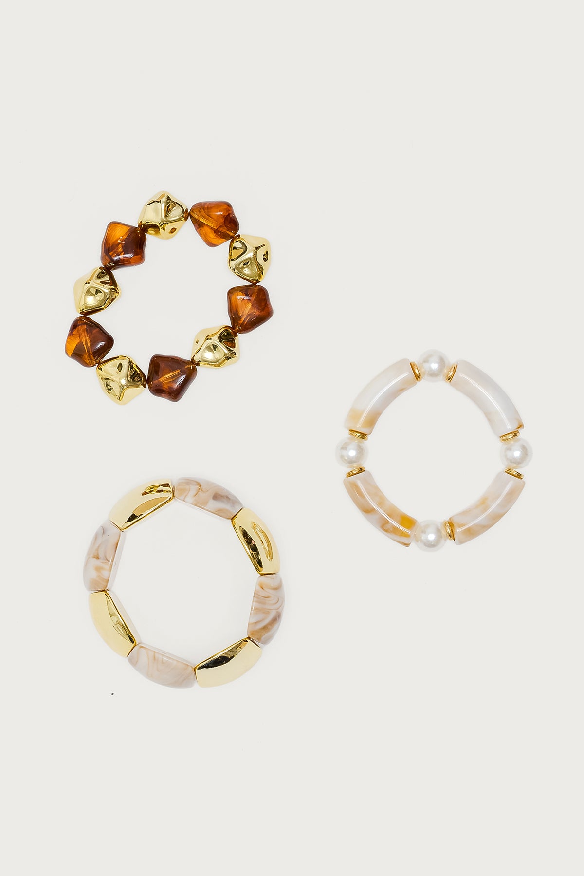 Mixed Tortoise & Pearly Bracelet Pack - Image 2
