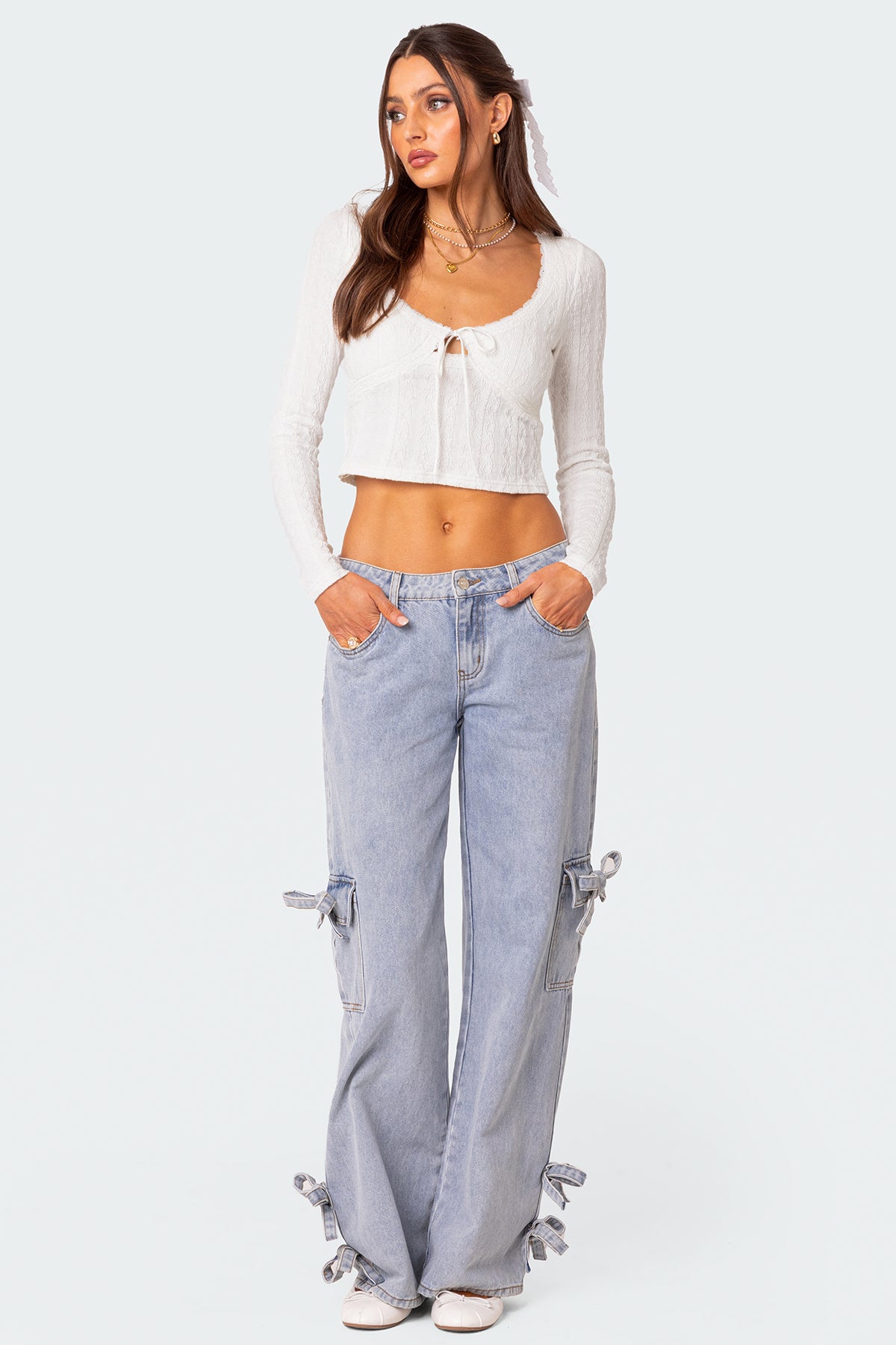 Lorey Lacey Knit Top - Image 5