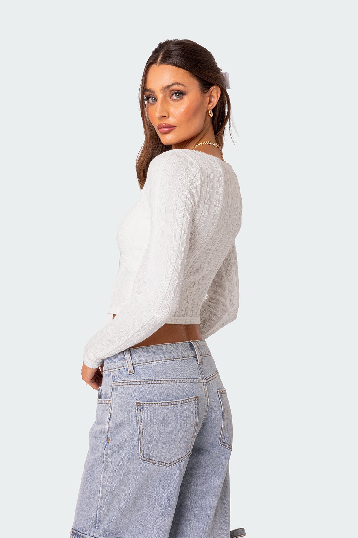 Lorey Lacey Knit Top - Image 4