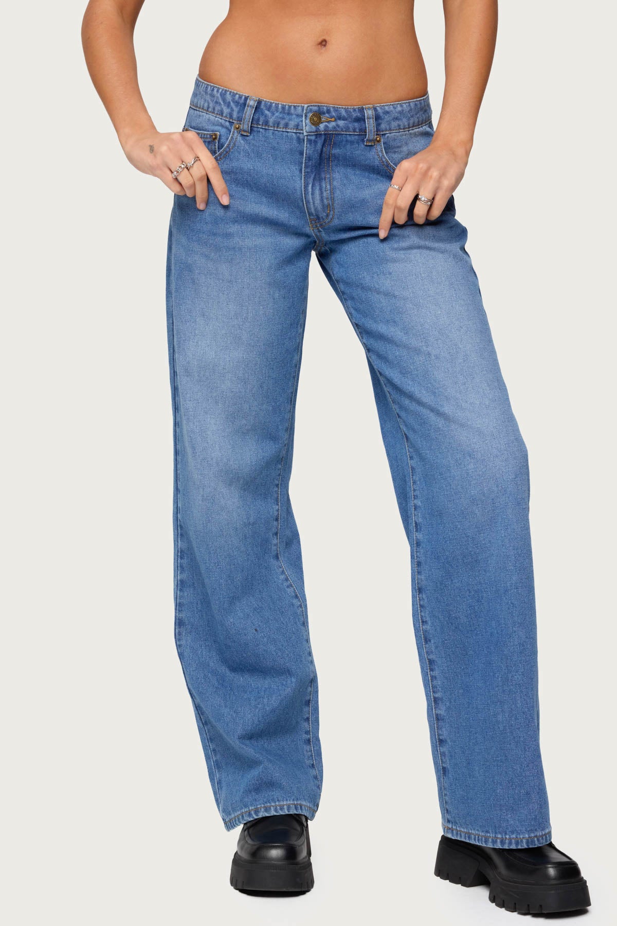 Nikoletta Low Rise Straight Leg Jeans - Image 2