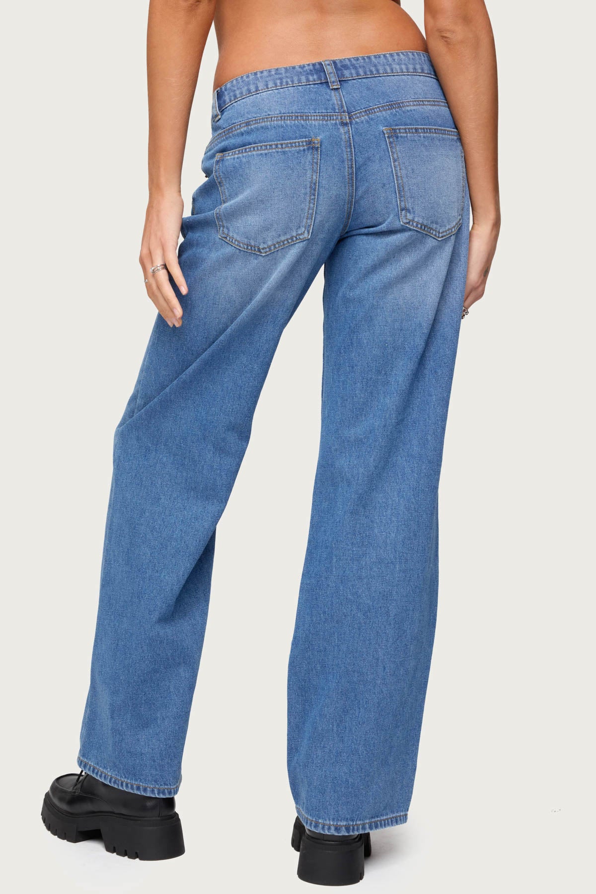 Nikoletta Low Rise Straight Leg Jeans - Image 5