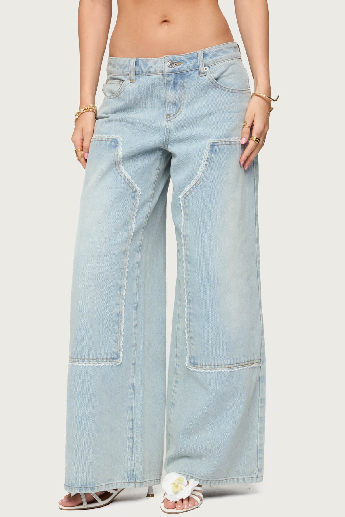 Teela Lacey Low Rise Baggy Carpenter Jeans - Image 2