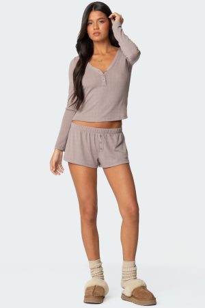 Keely Pointelle Shorts