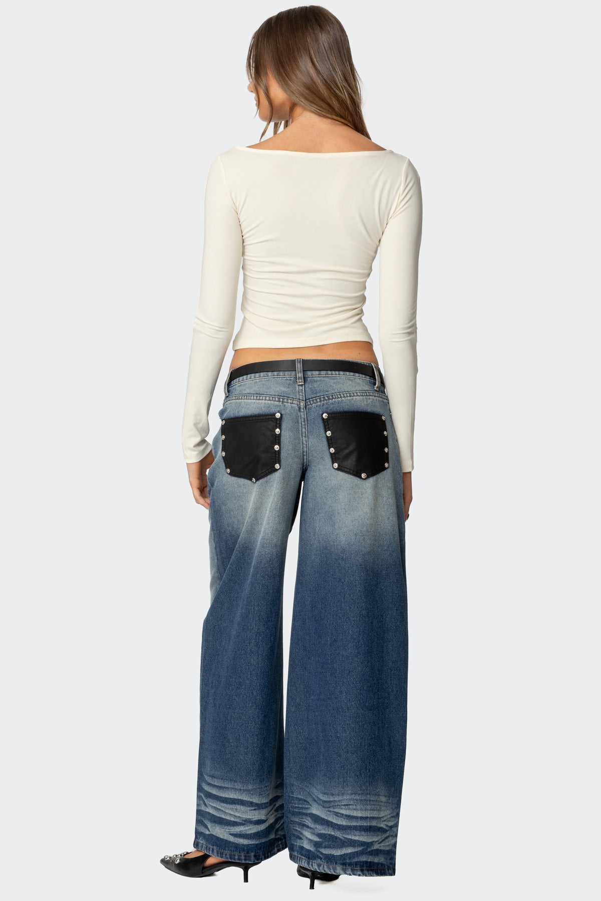 Nikola Ribbed Boat Neck Top - Image 3