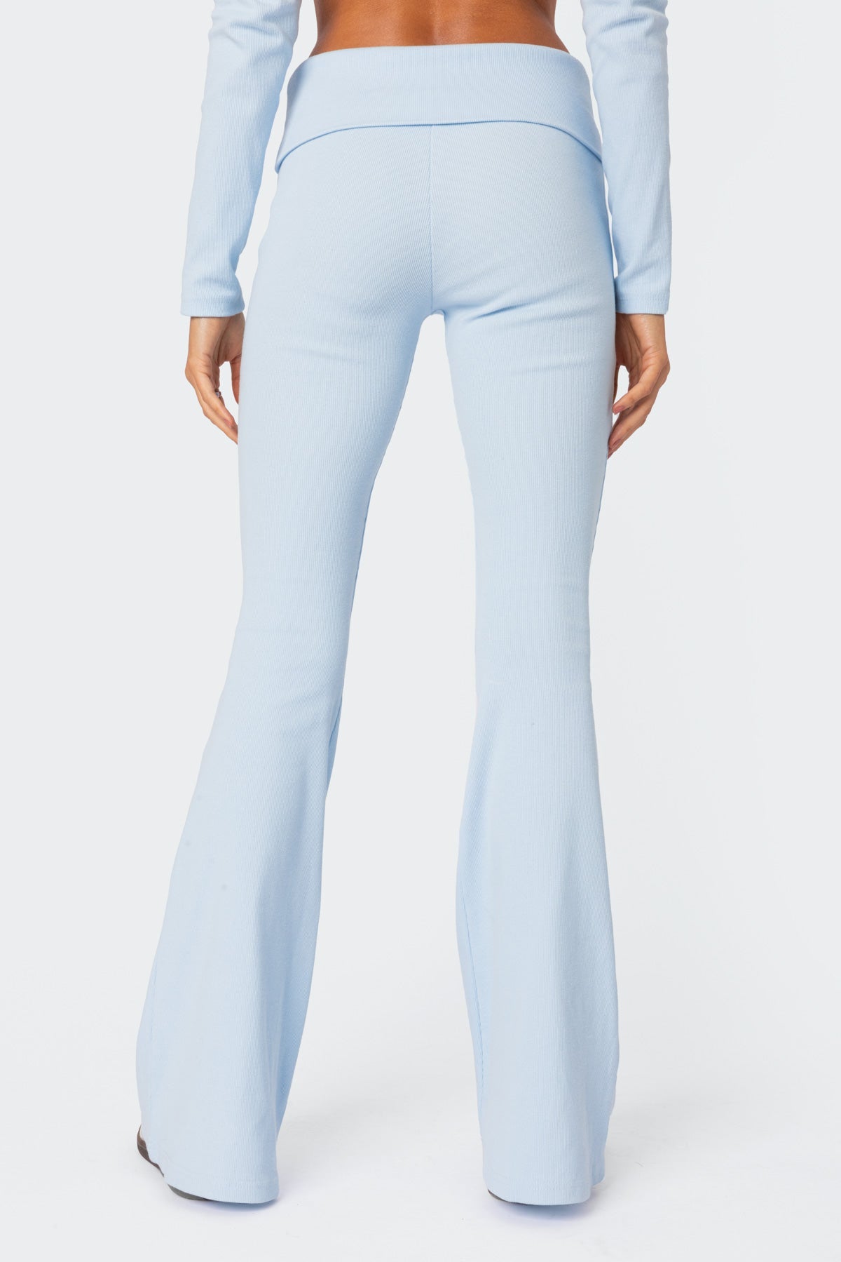 Coffee Break Ribbed Flare Leggings - Image 4