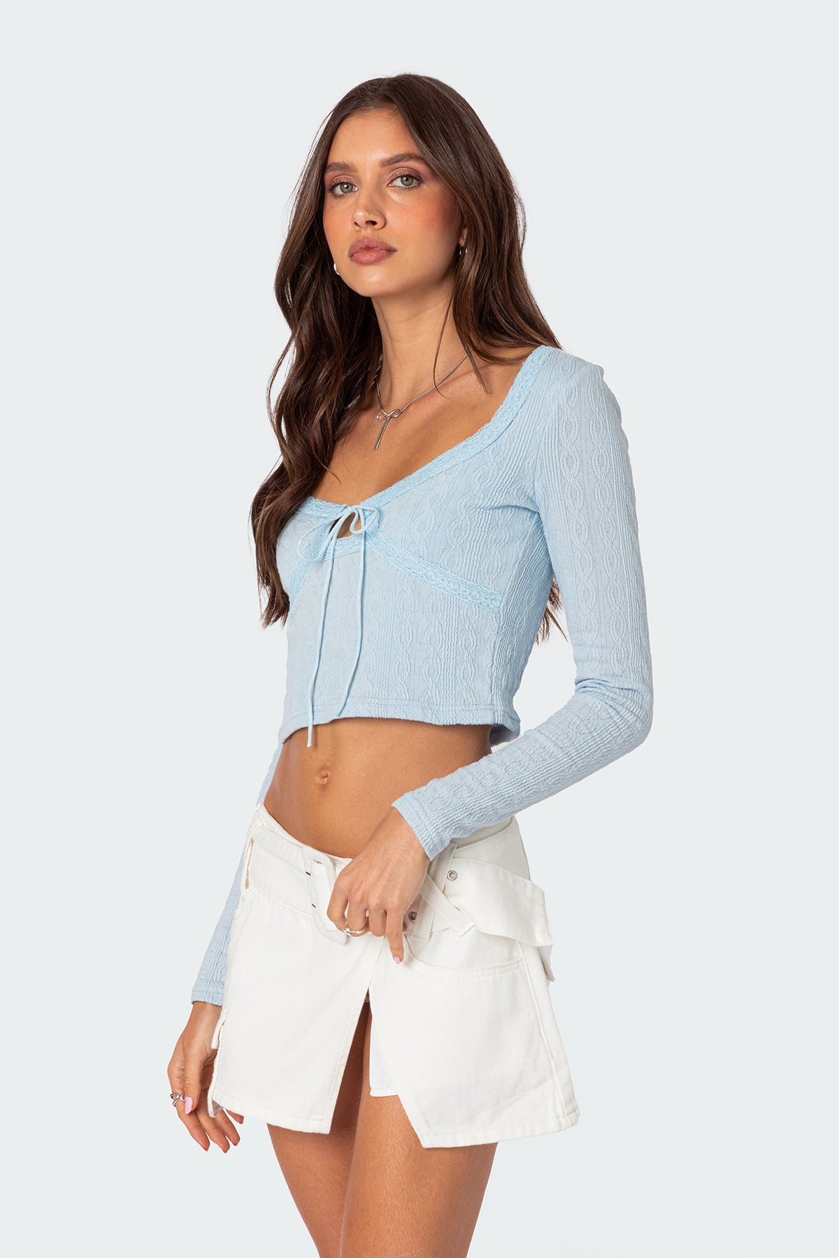Lorey Lacey Knit Top - Image 3