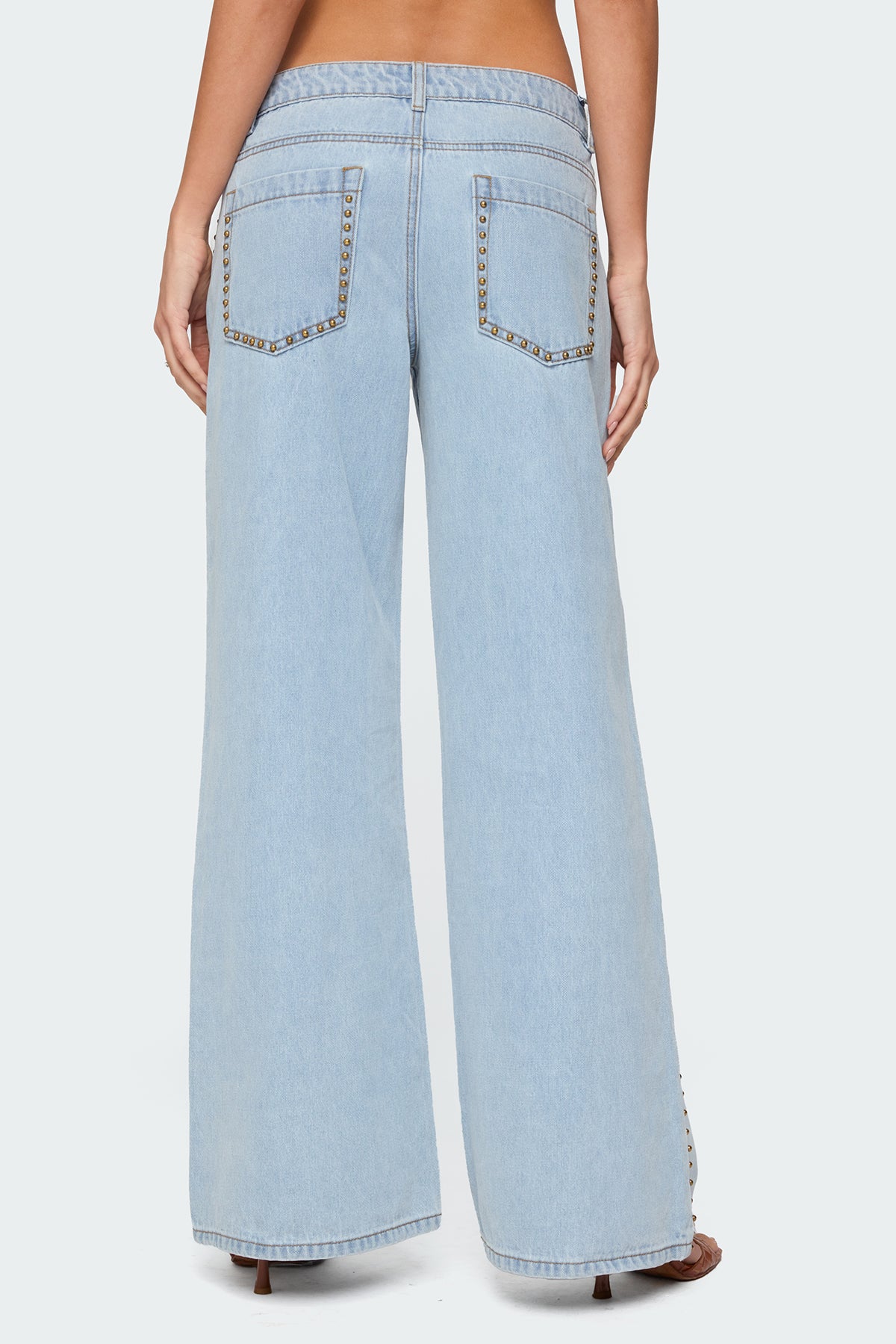 Stassie Studded Low Rise Baggy Jeans - Image 5