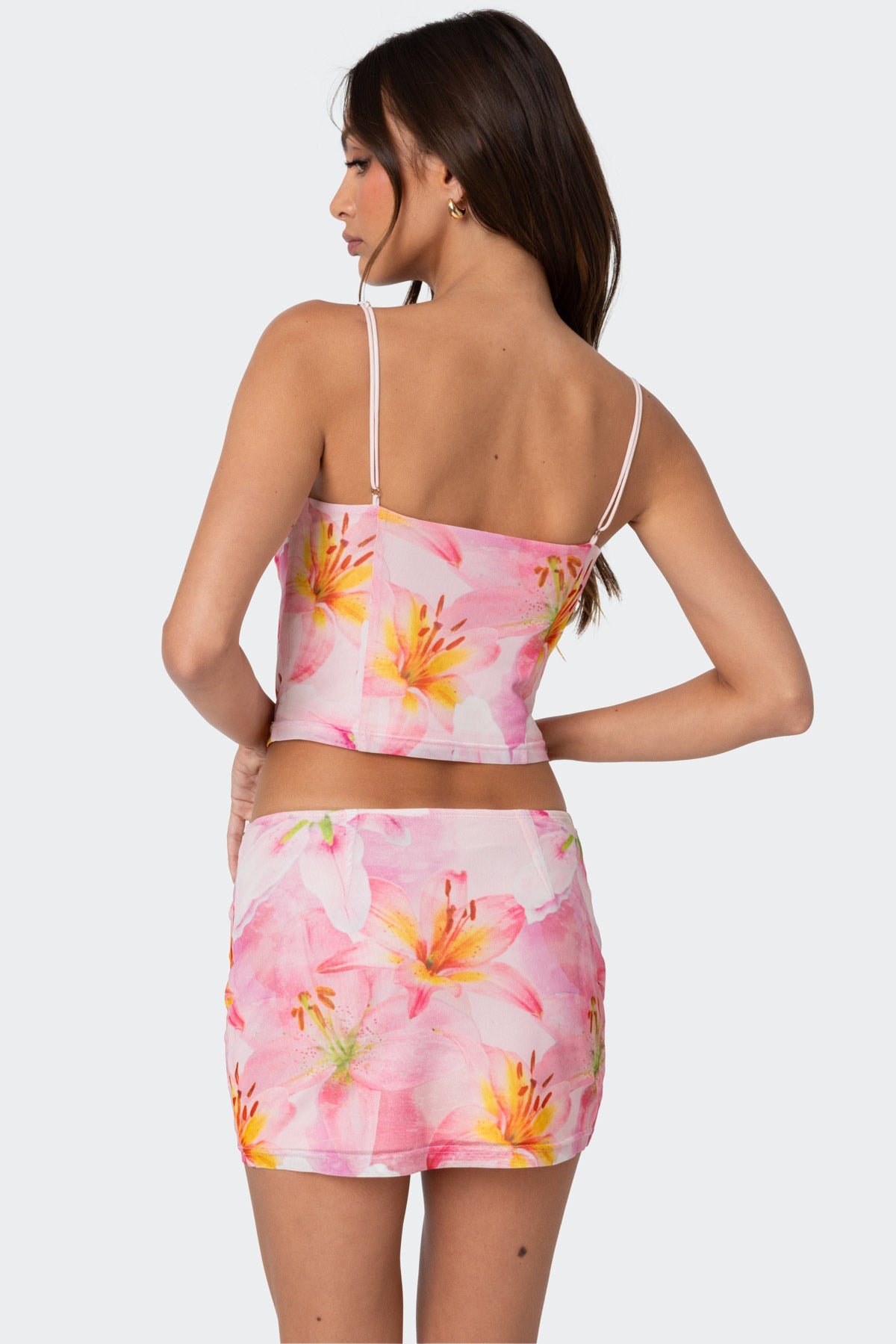 Stassi Cowl Neck Printed Corset - Image 5