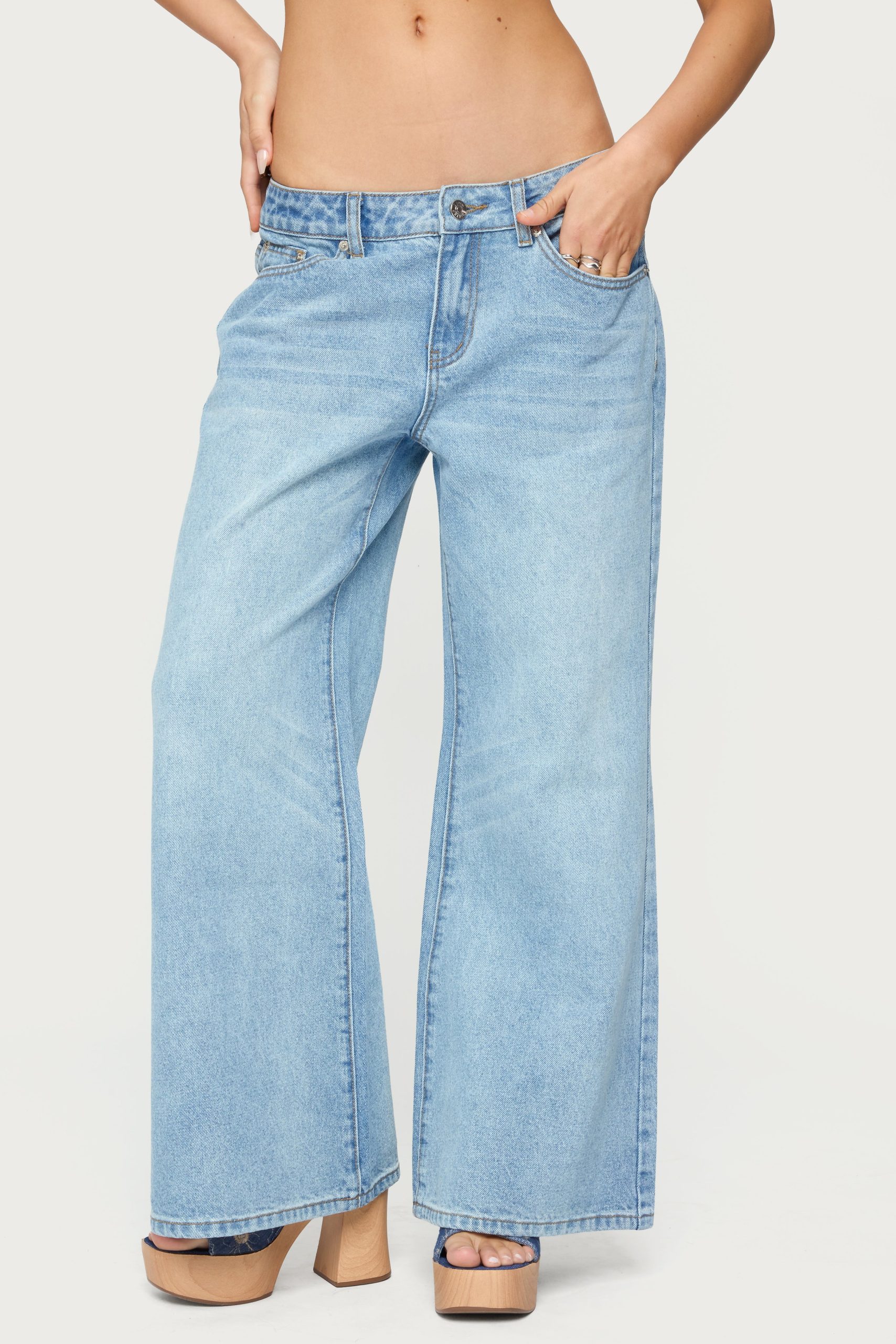Petite Low Rise Bootcut Jeans - Image 2