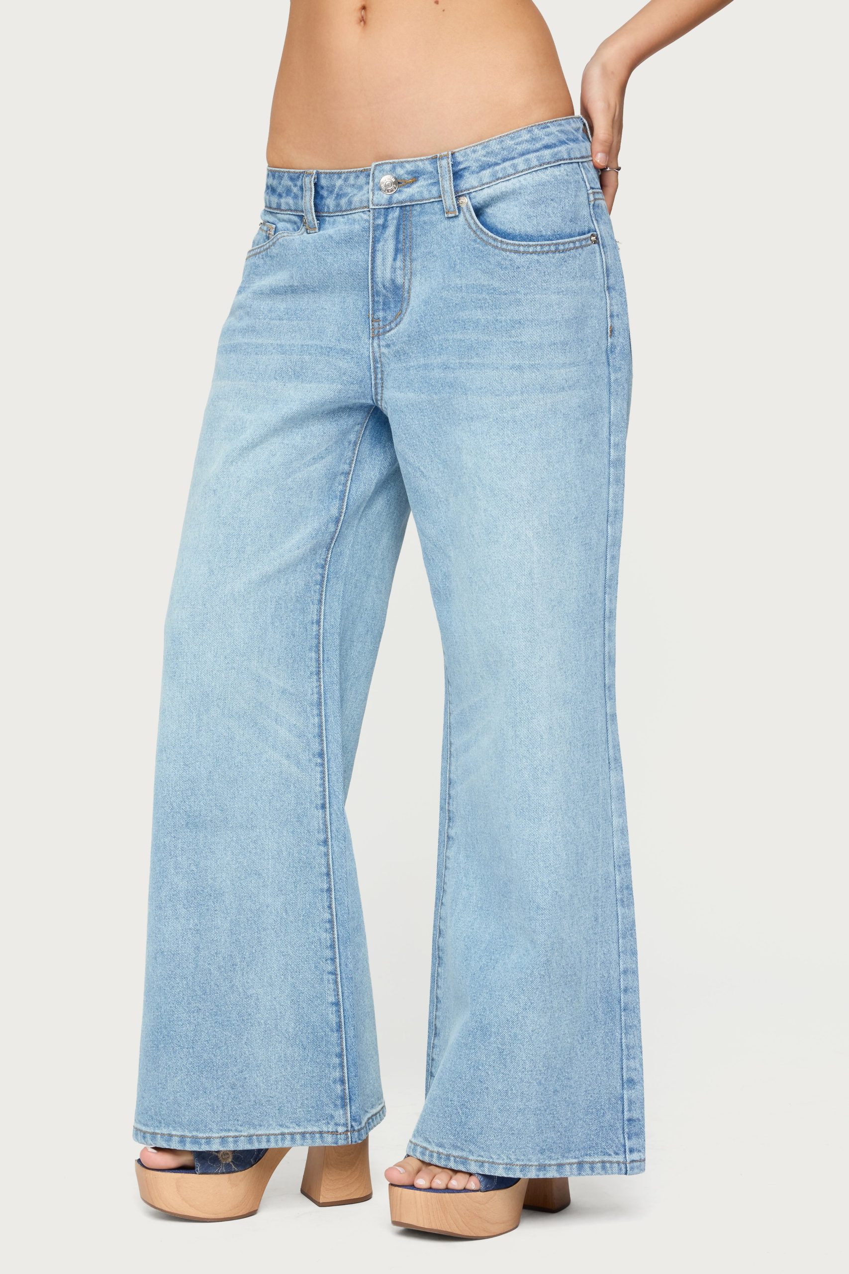 Petite Low Rise Bootcut Jeans - Image 4