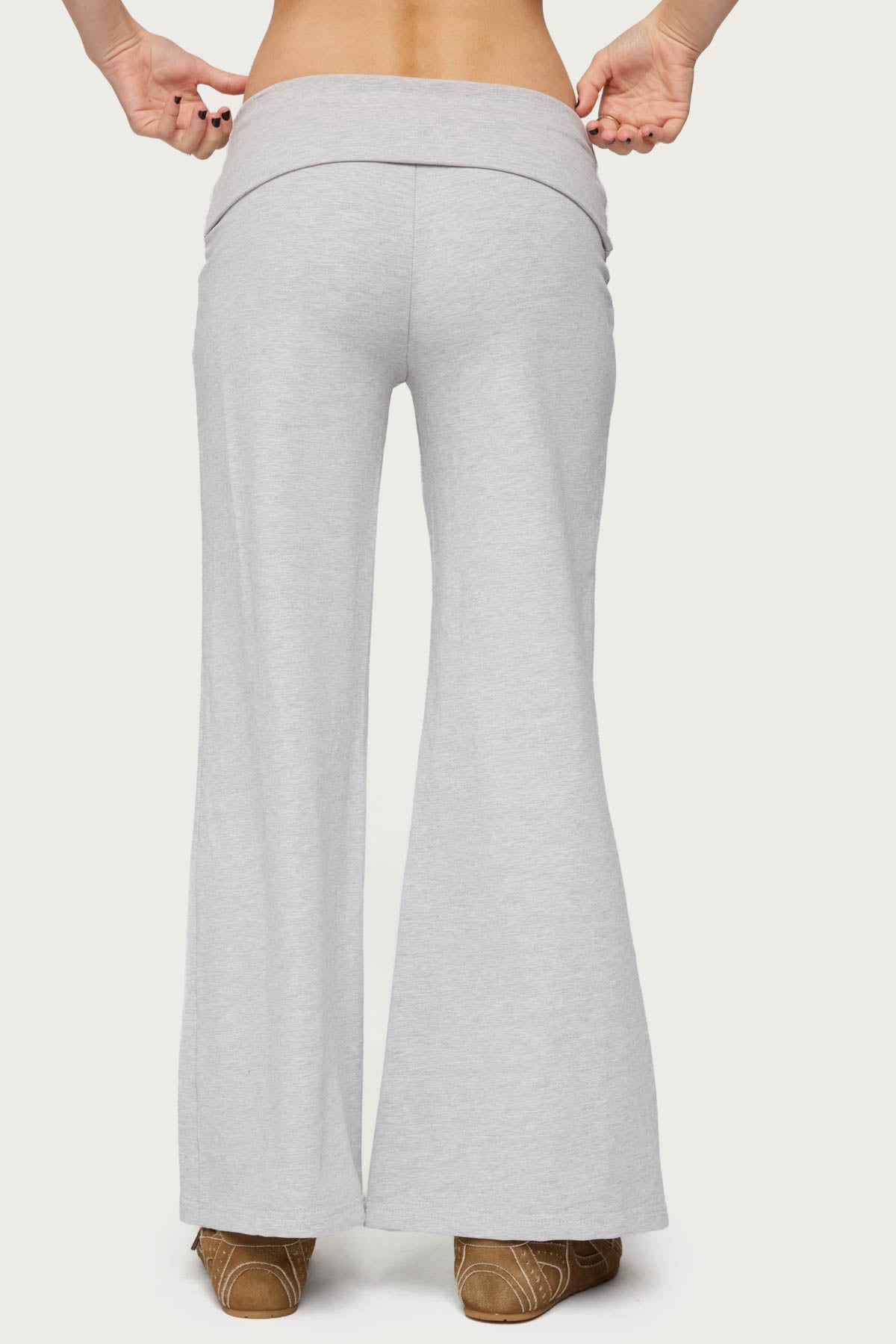 Petite Wide Leg Fold Over Pants - Image 5