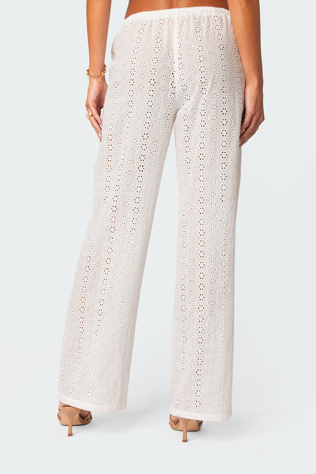 Lemon Lacey Cotton Pants - Image 4