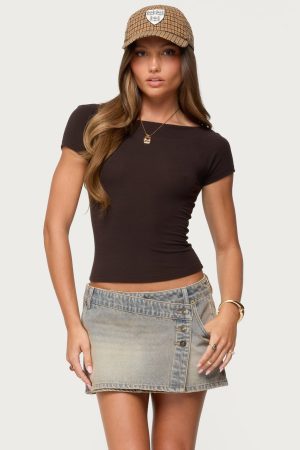 Becca Boat Neck Top