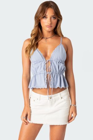 Candace Tie Front Tank Top