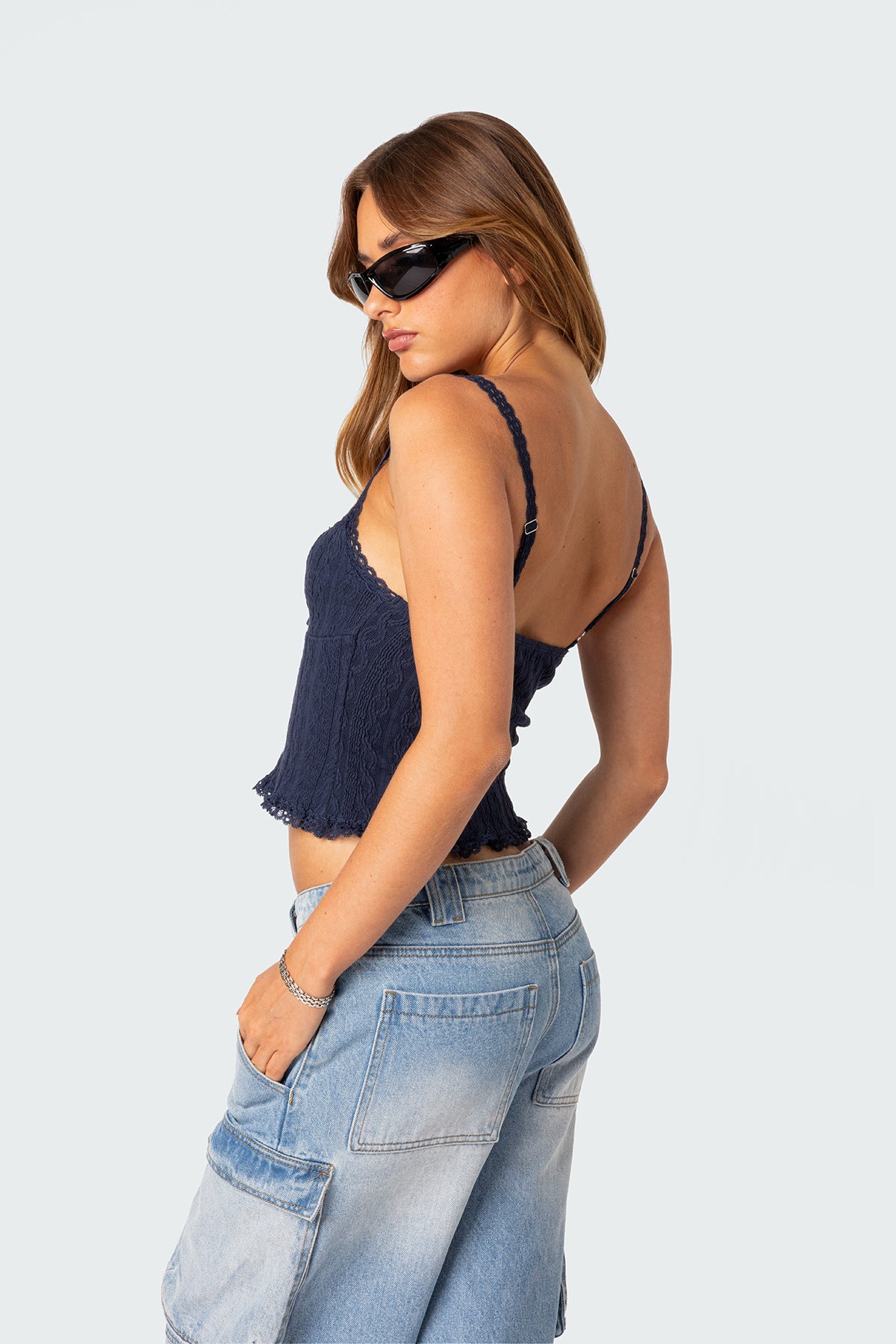 Lacey Knit Tank Top - Image 4