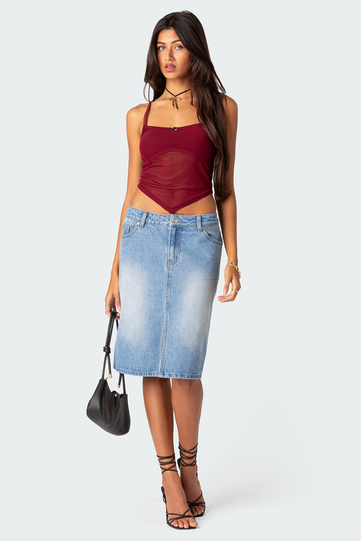 Cressida Sheer Mesh Tank Top - Image 2