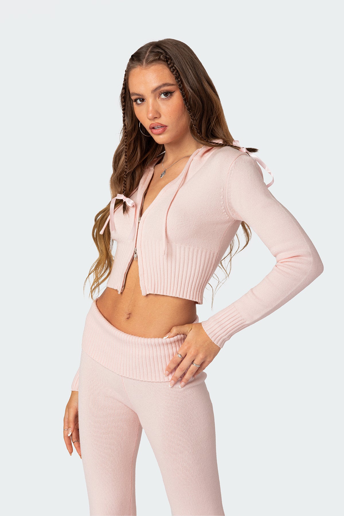 Desiree Knitted Hooded Cardigan - Image 3
