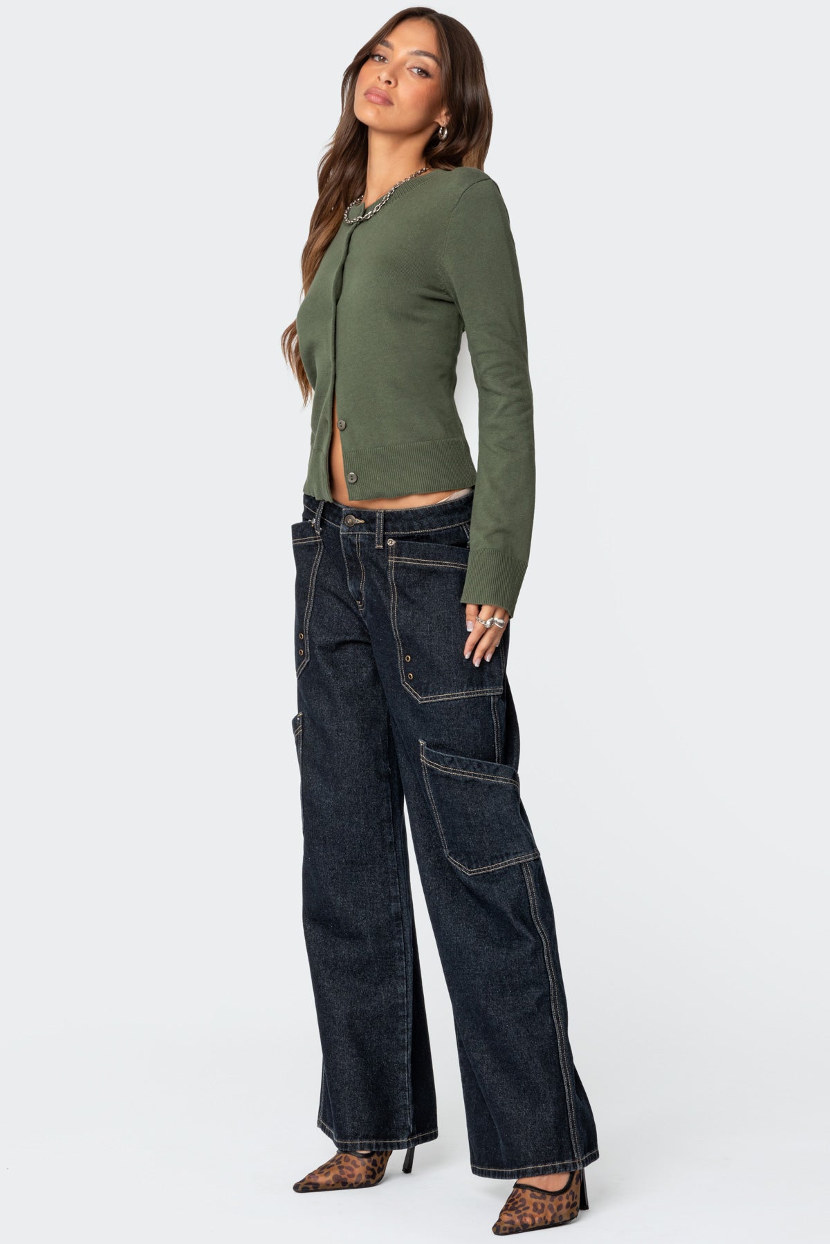 Hollie Button Up Cardigan - Image 4