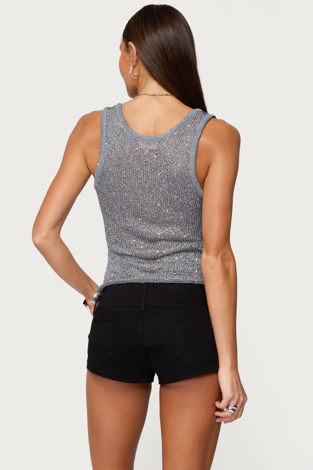 Eleora Sequin Knit Tank Top - Image 4