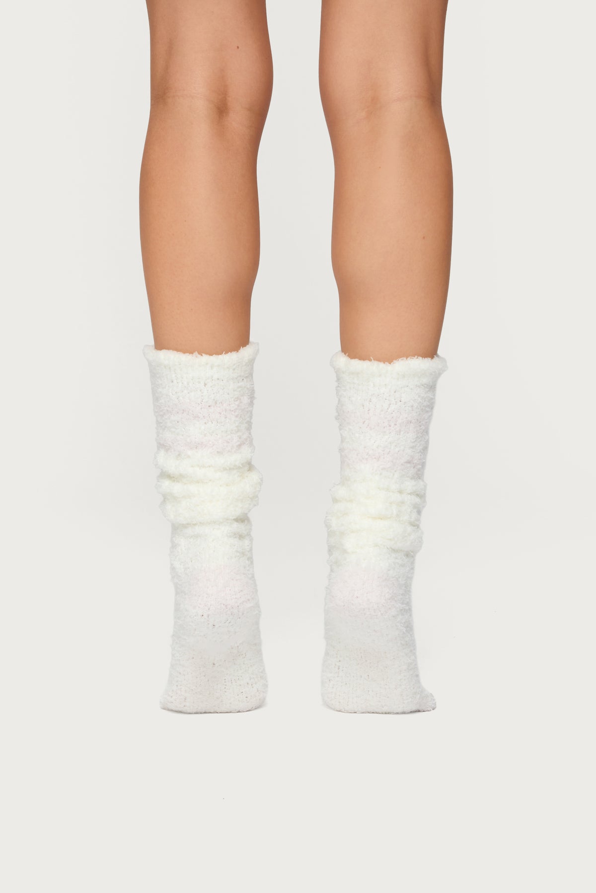 Stripey Fuzzy Scrunch Socks - Image 3
