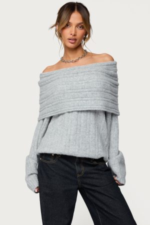 Kadenna Oversized Off Shoulder Sweater