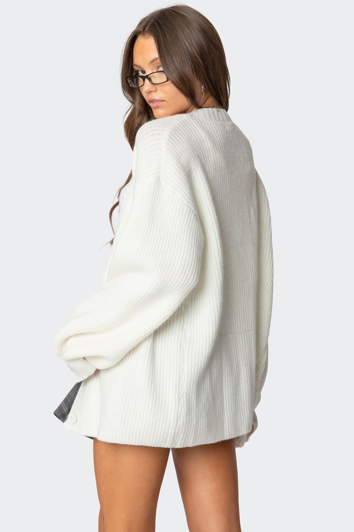 Mathilde Oversized V Neck Cardigan - Image 5