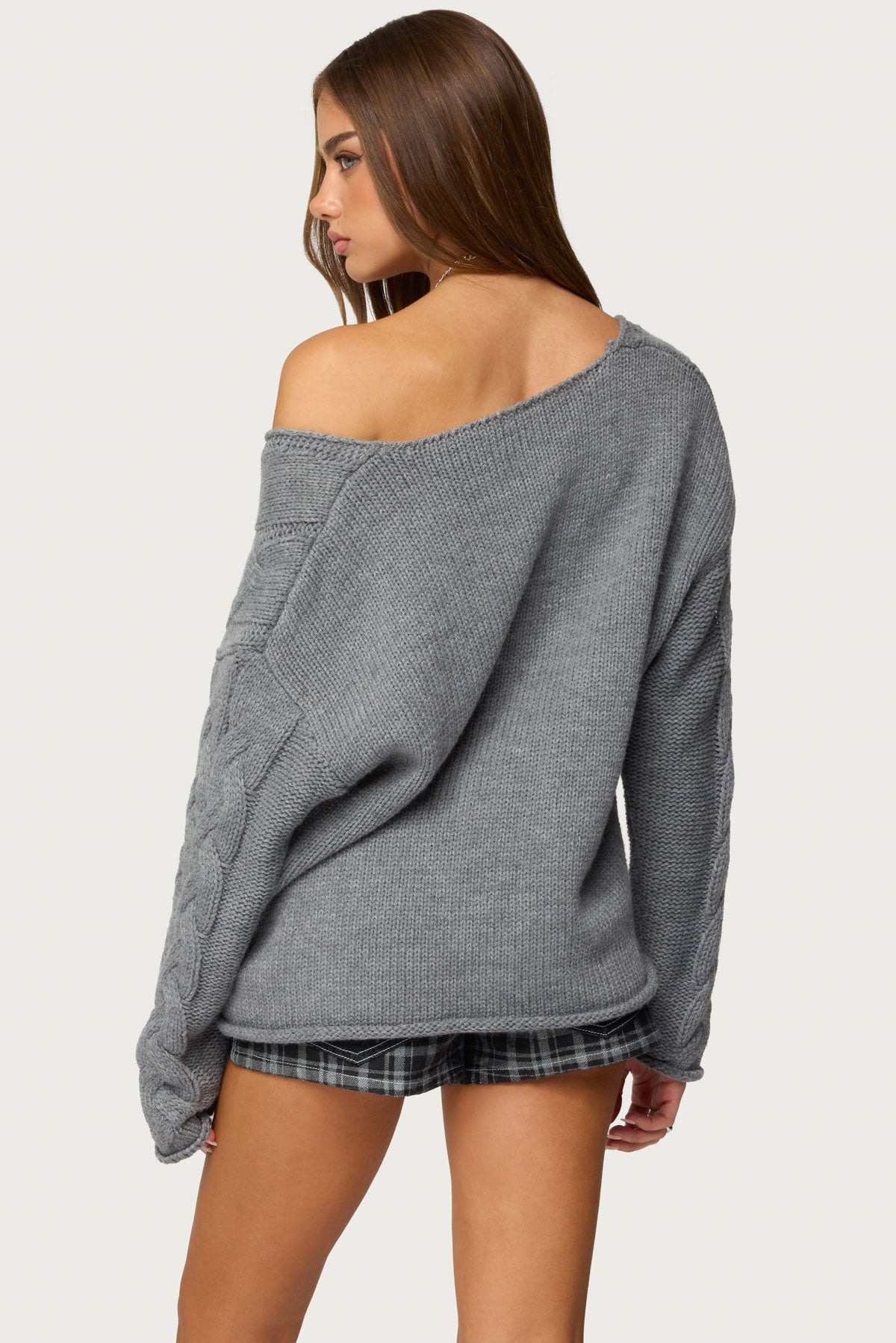Inga Oversized Cable Knit Sweater - Image 4