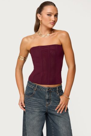 Reed Sheer Mesh Corset