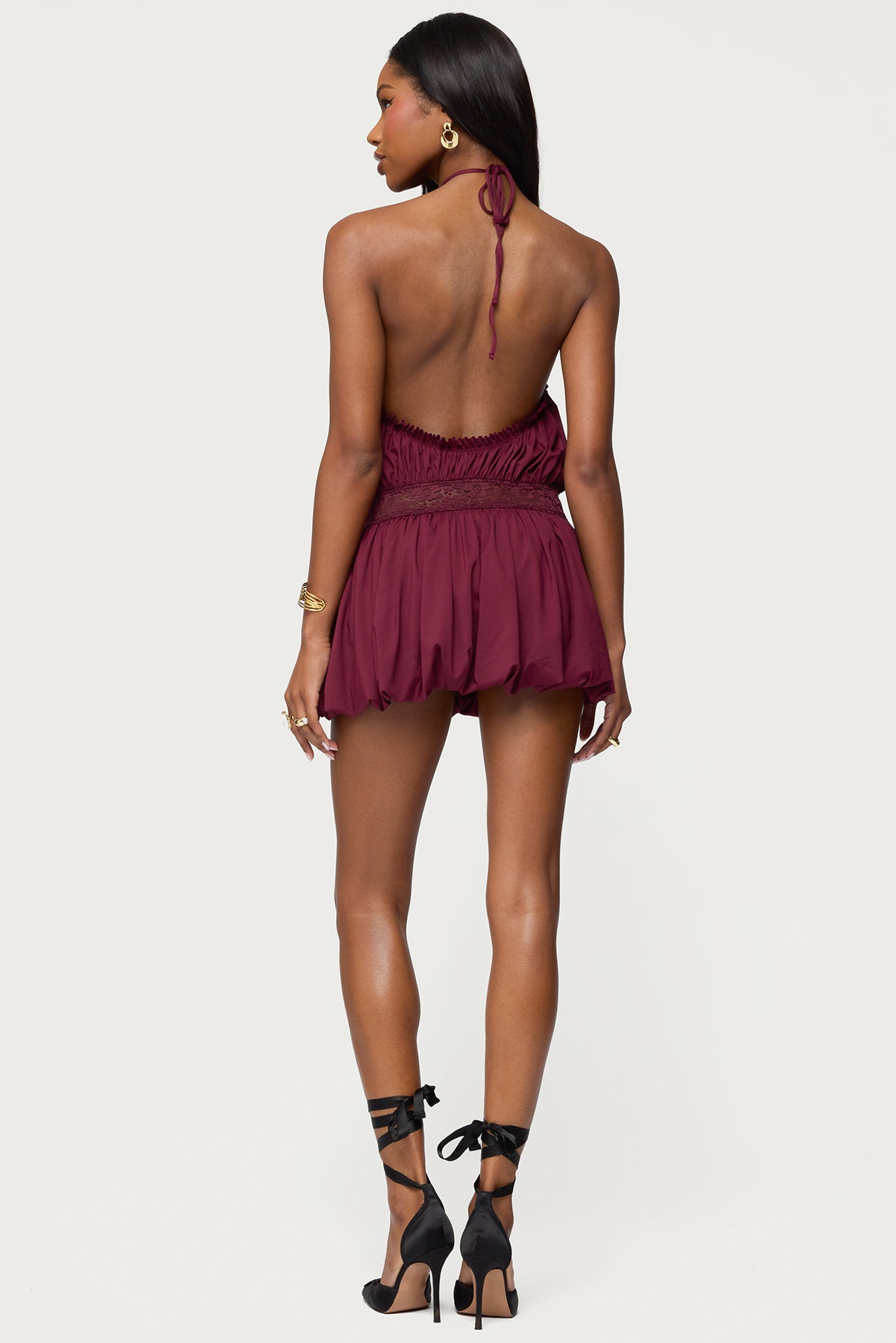Aida Backless Bubble Mini Dress - Image 2