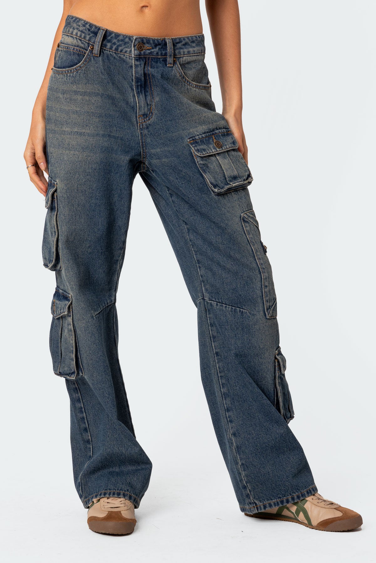 Adana Low Rise Baggy Cargo Jeans - Image 2