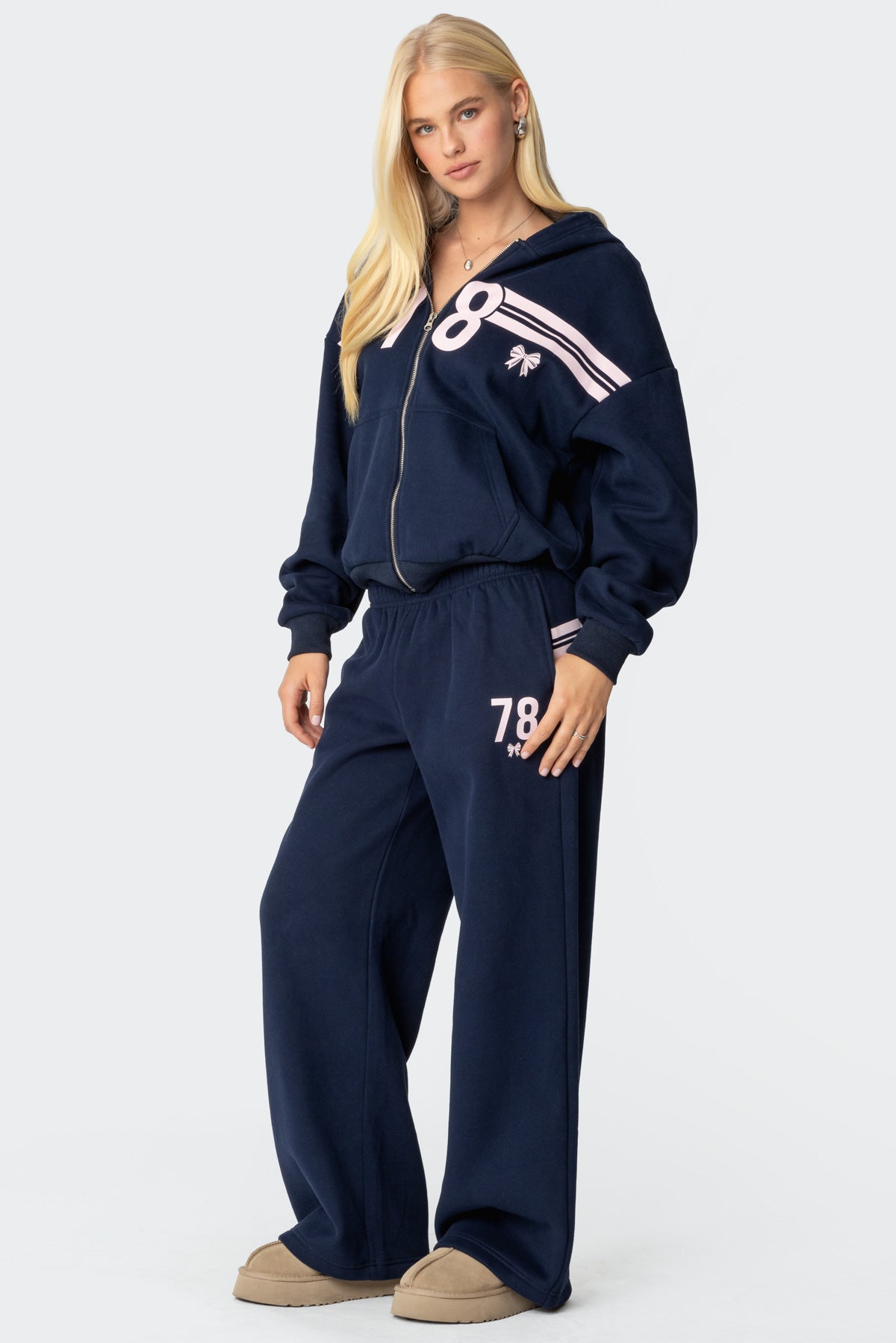 78 Bow Zip Up Hoodie - Image 4