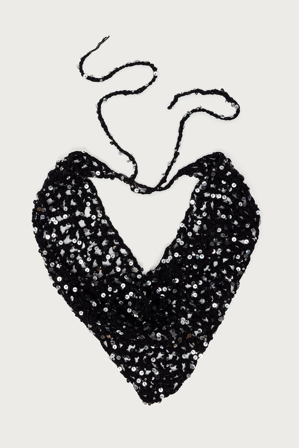 Sequin Crochet Waist Scarf - Image 2