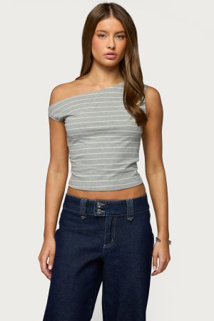 Keryn Striped Off Shoulder Top