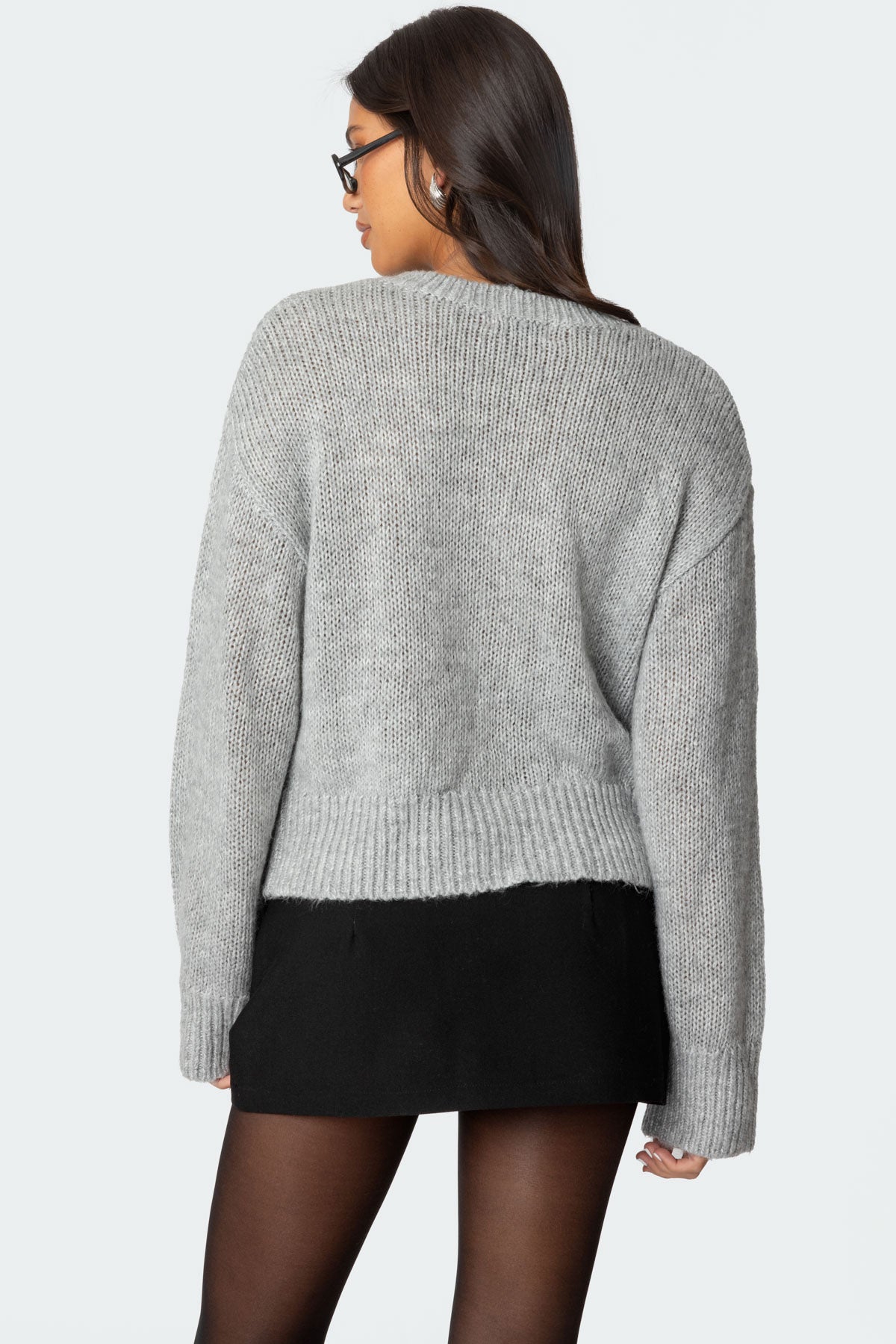 Freida Fuzzy Knit Cardigan - Image 4